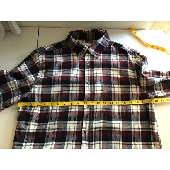 GOODIELLOW- MEN CHECKED 100% COTTON FLANNEL SHIRT SIZE MEDIUM - Picture 4 of 6